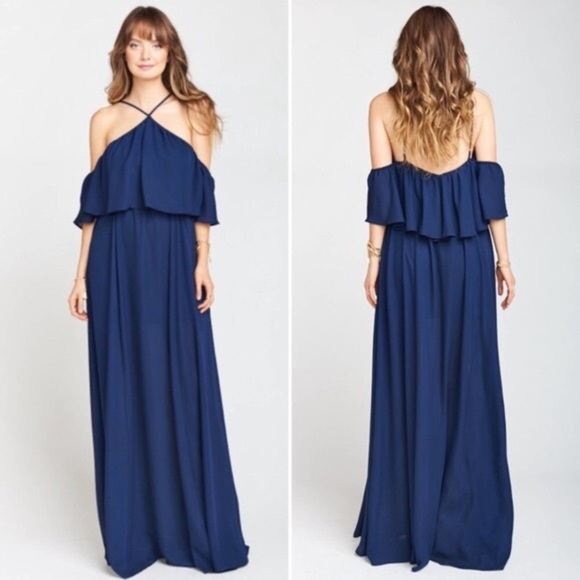 Show Me Your MuMu Rebecca Ruffle Maxi dress - Picture 1 of 4
